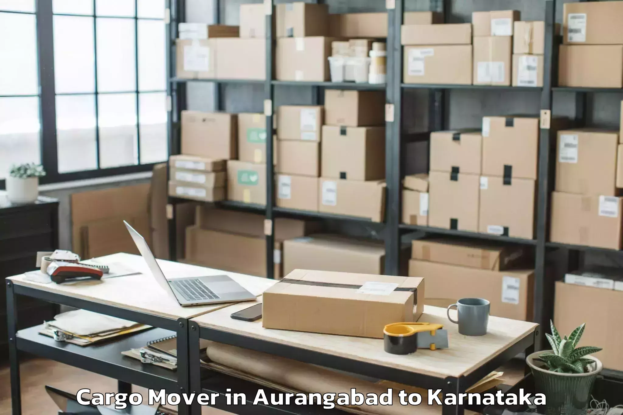 Top Aurangabad to Harpanahalli Cargo Mover Available